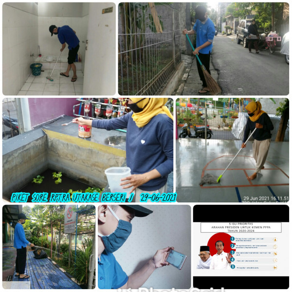 RPTRA Utakase Berseri_29 Juni 2021_piket dan monitoring sore