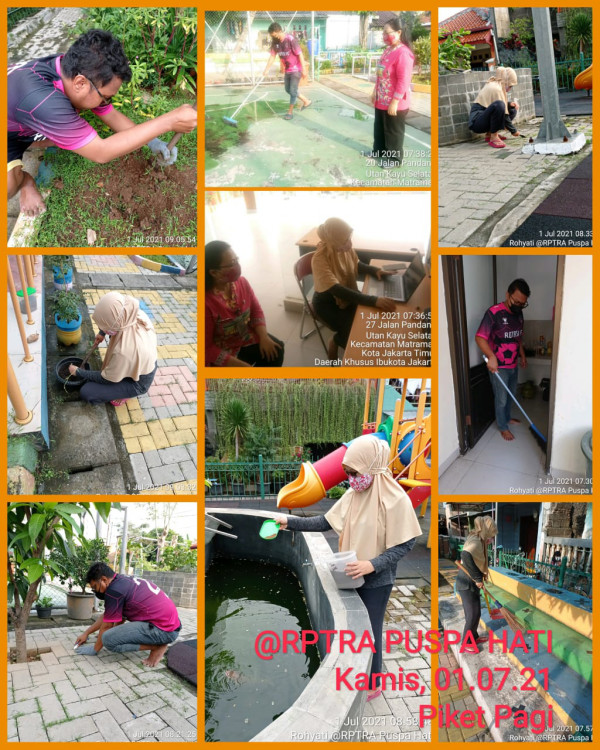 Piket Monitoring Rptra Puspa Hati