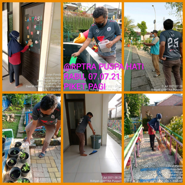 Piket Monitoring Pengelola RPTRA Kelurahan Utan Kayu Selatan