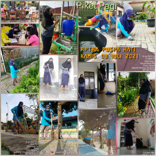 Piket Monitoring Pengelola RPTRA Kelurahan Utan Kayu Selatan