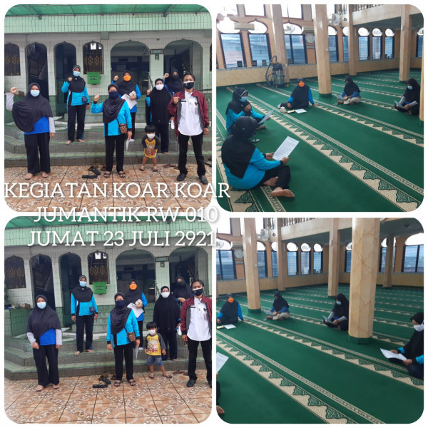 Koar2 PSN dan Covid 19 RW 10, Bersama Staf Kesra UKS