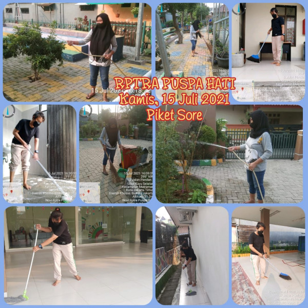 Piket Monitoring Pengelola RPTRA Kelurahan Utan Kayu Selatan