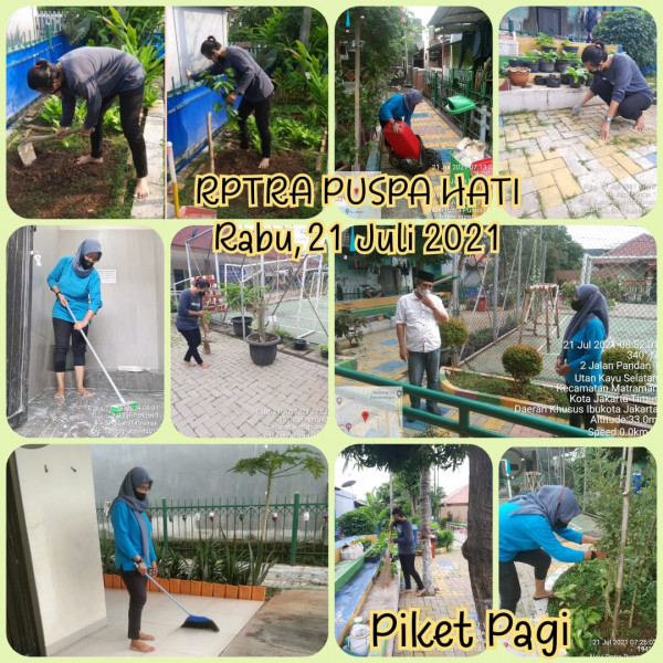 Piket Monitoring Rptra Puspa Hati