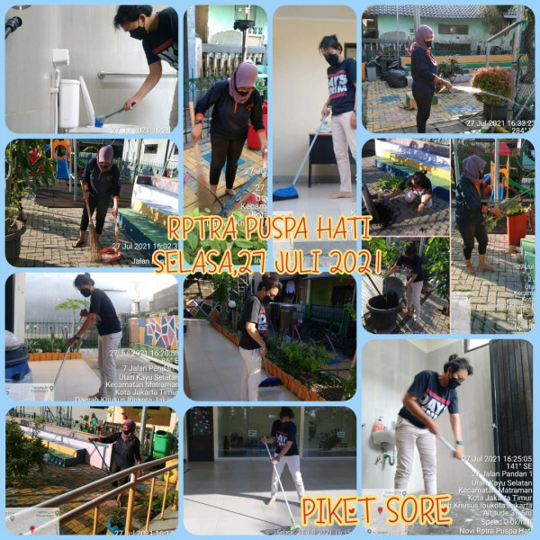 Piket Monitoring Pengelola RPTRA Kelurahan Utan Kayu Selatan