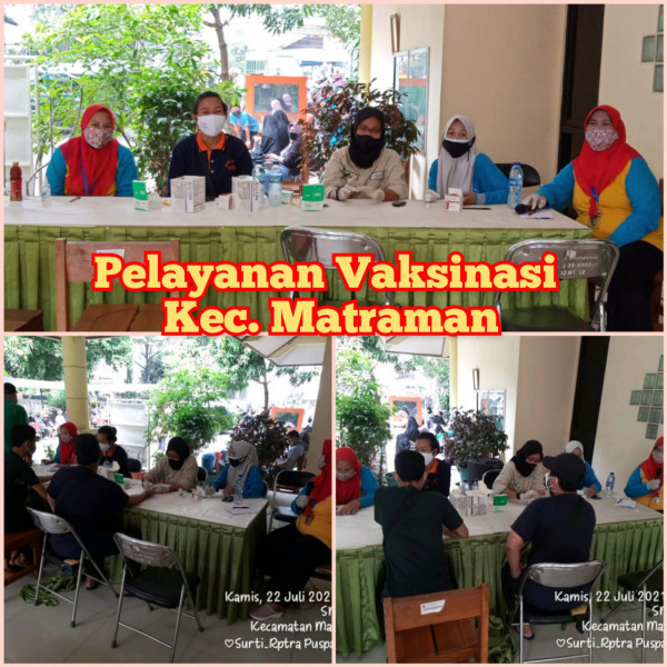 Pengelola RPTRA Utakase Berseri dan Puspa Hati  Membantu  Vaksinasi  Covid 19 Di SMA N 31