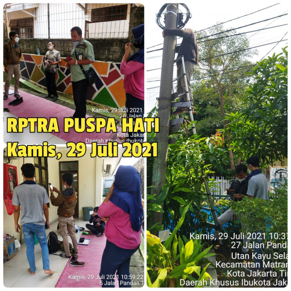 Pengaktifan JakWifi di RPTRA Puspa Hati.