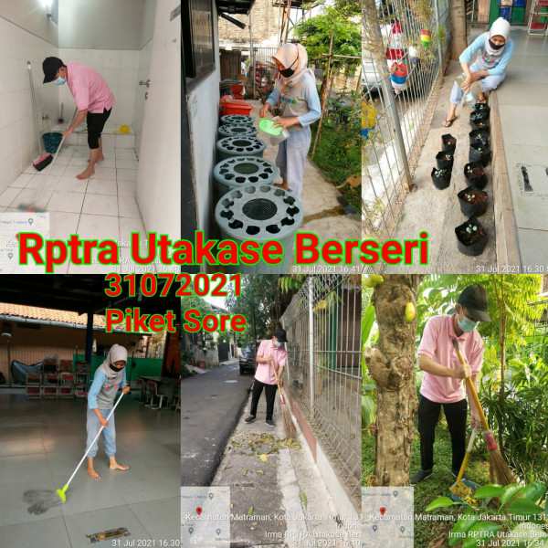 Piket Monitoring Pengelola RPTRA Kelurahan Utan Kayu Selatan