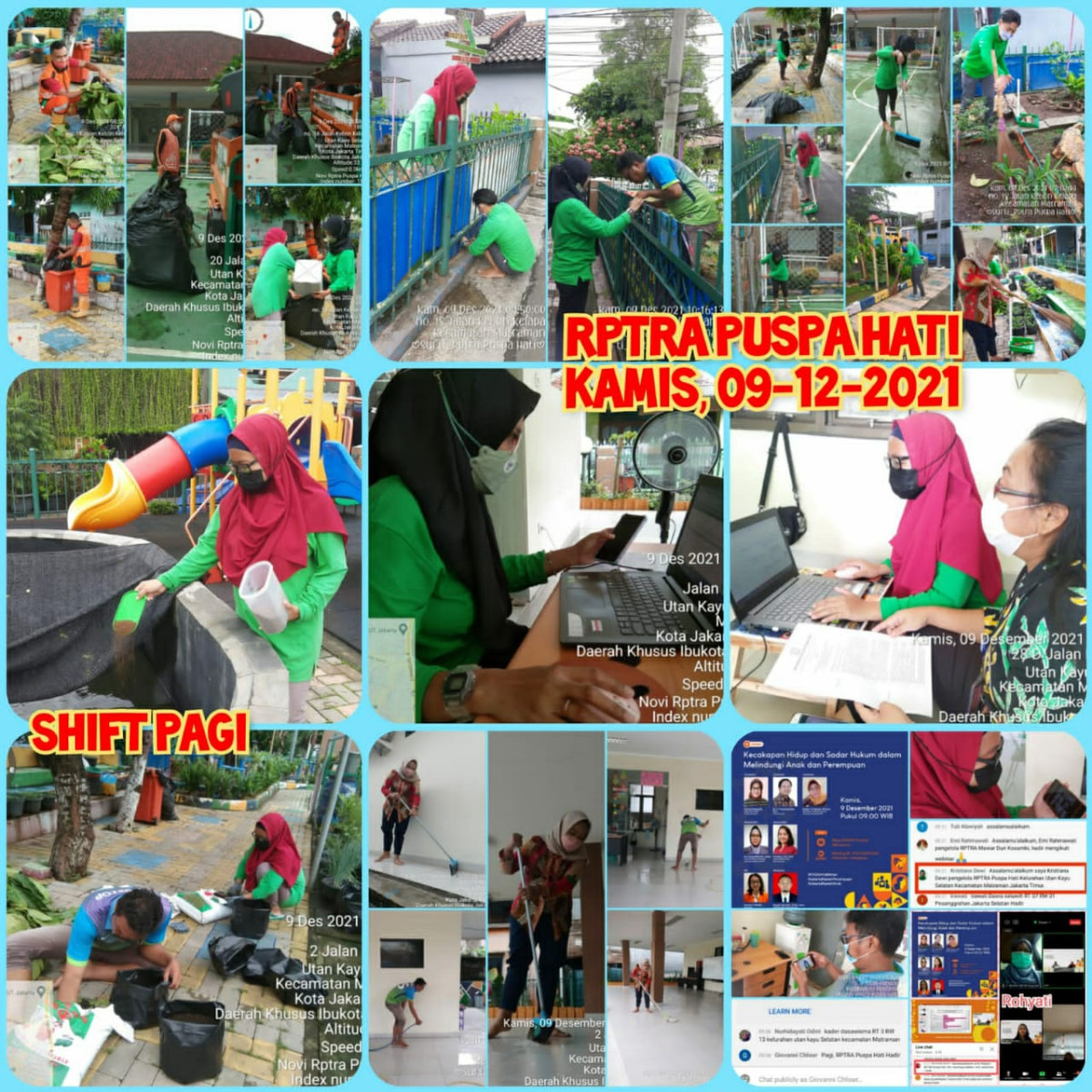 Piket dan Monitoring Pengelola Puspa Hati