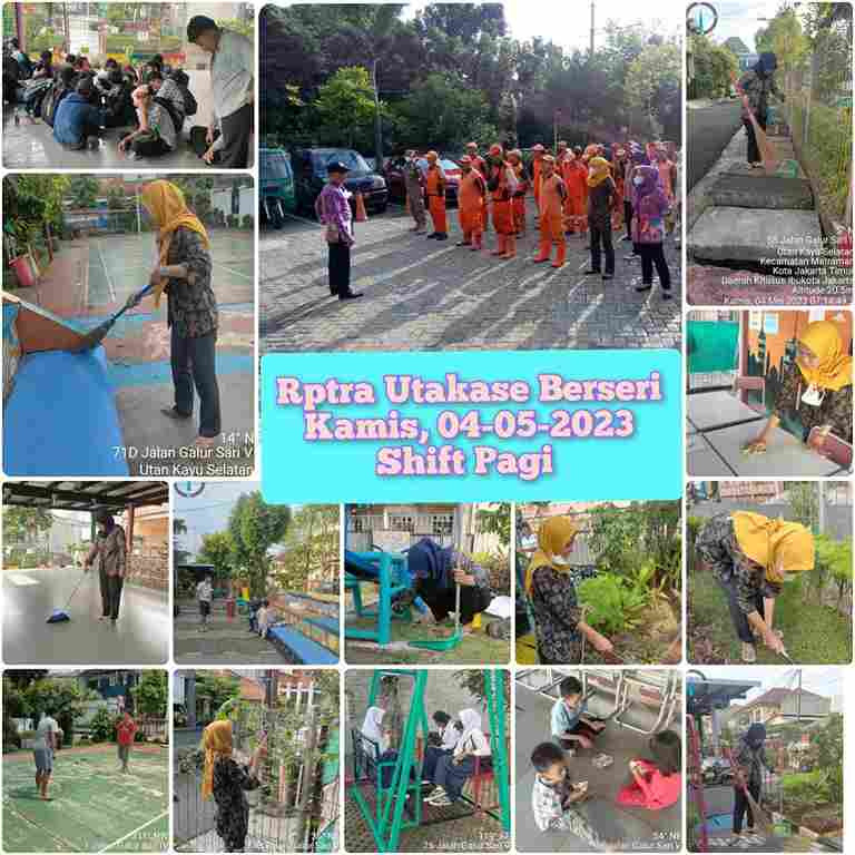 Piket Shift Pagi dan Shift Siang Pengelola RPTRA