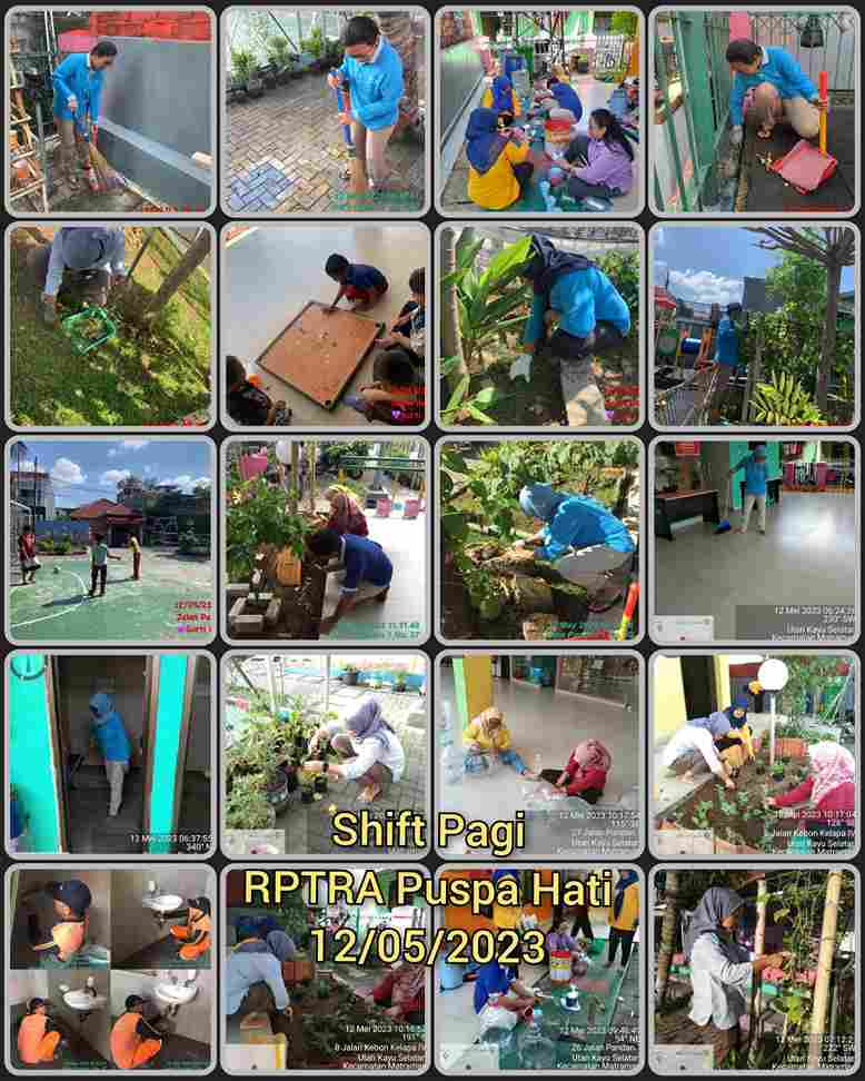 Piket Shift Pagi dan Shift Siang Pengelola RPTRA