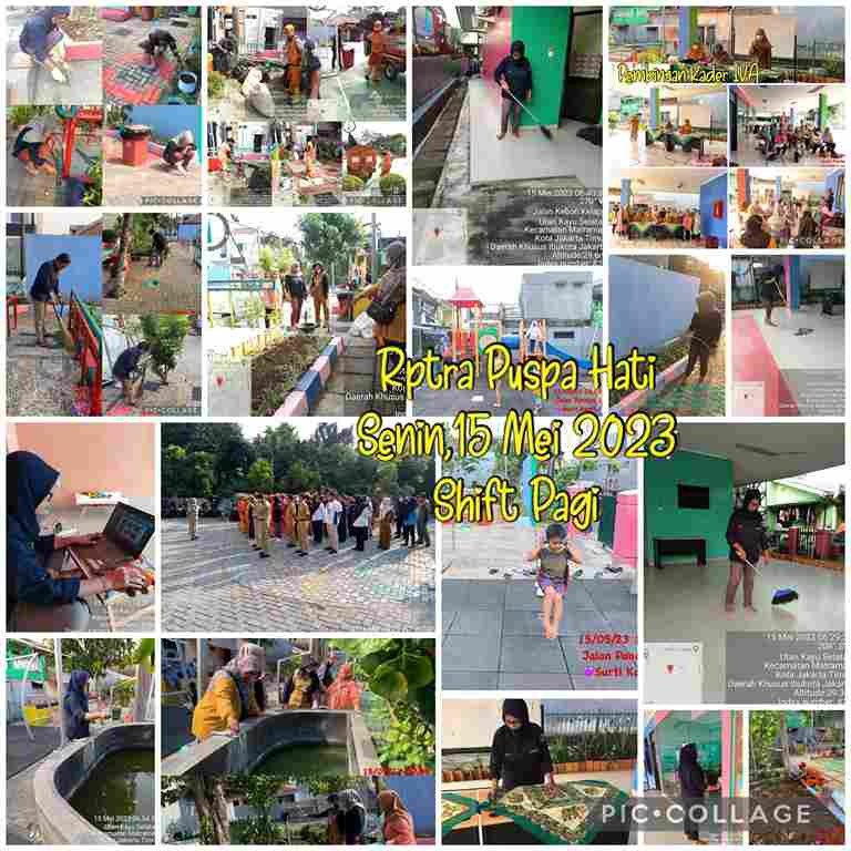 Piket Shift Pagi dan Shift Siang Pengelola RPTRA