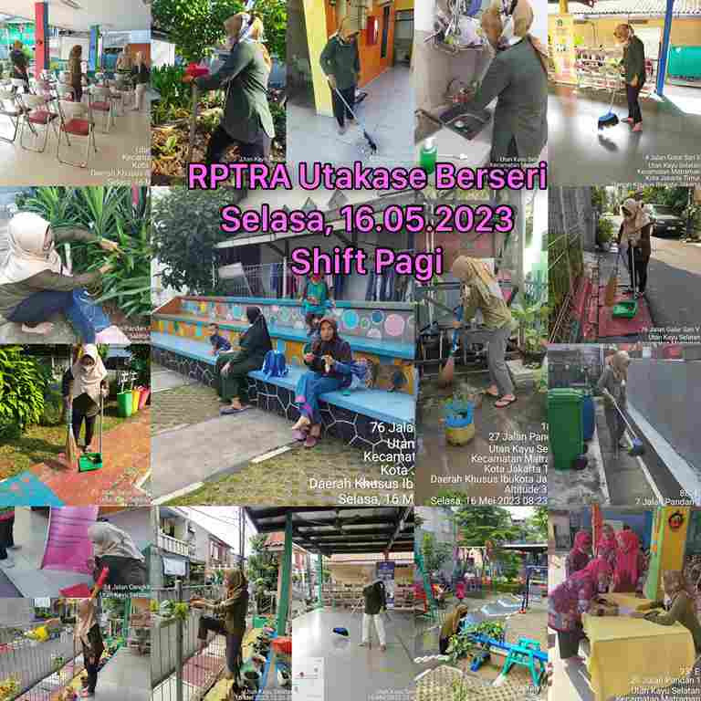 Piket Shift Pagi dan Shift Siang Pengelola RPTRA