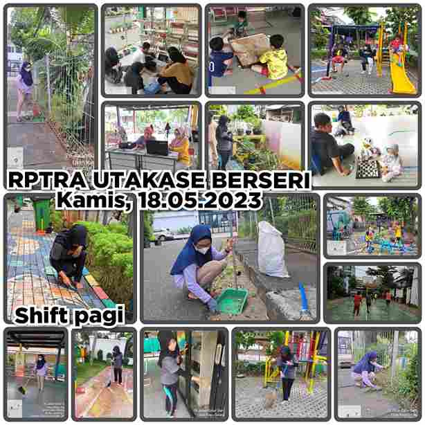 Piket Shift Pagi dan Shift Siang Pengelola RPTRA