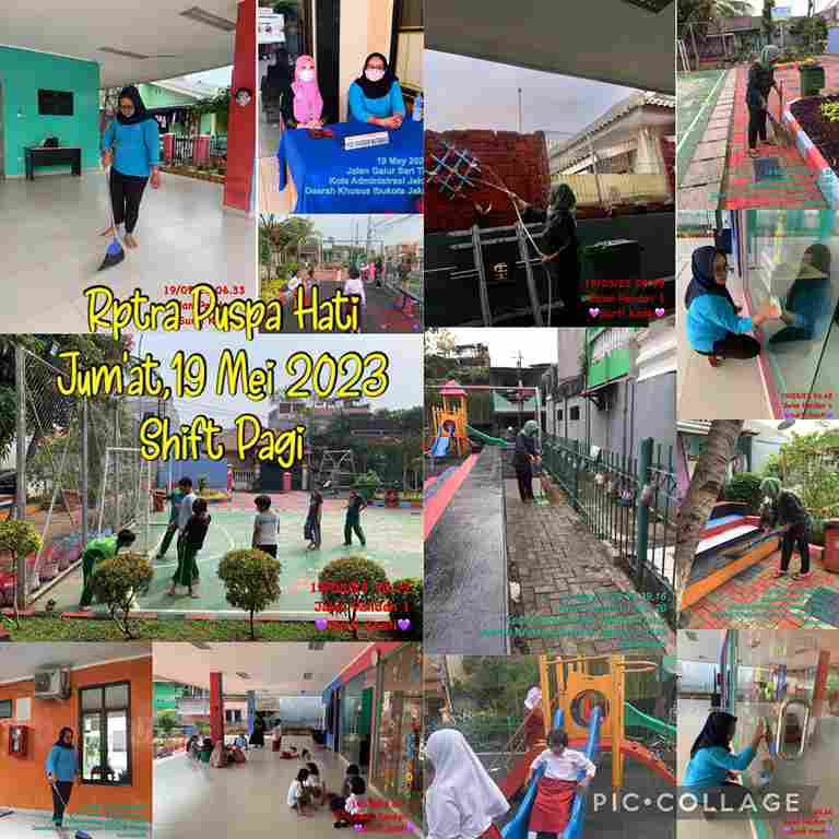 Piket Shift Pagi dan Shift Siang Pengelola RPTRA