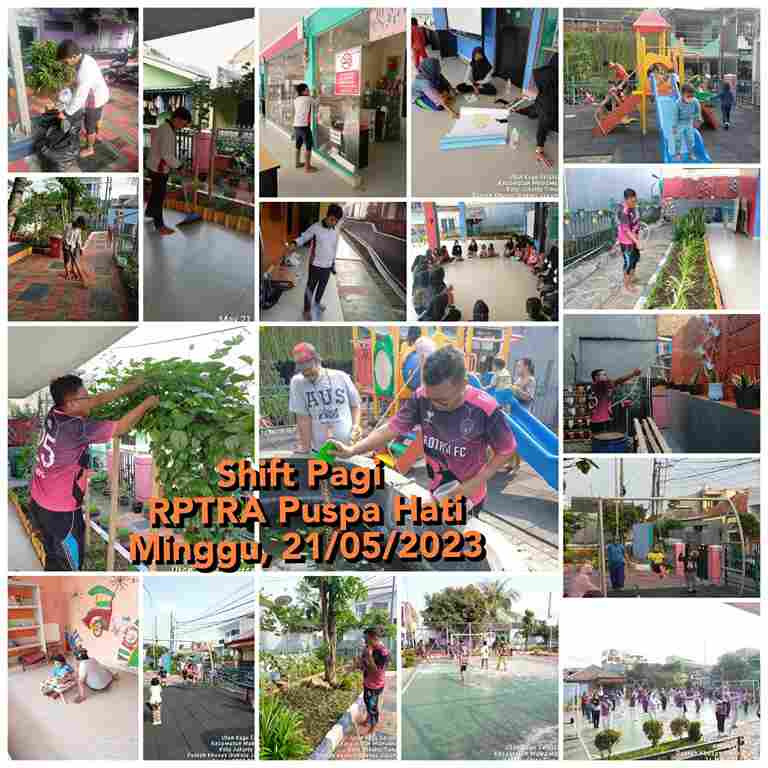 Piket Shift Pagi dan Shift Siang Pengelola RPTRA