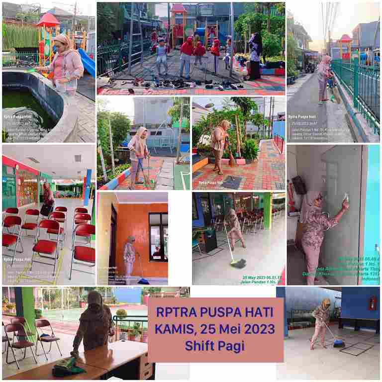 Piket Shift Pagi dan Shift Siang Pengelola RPTRA