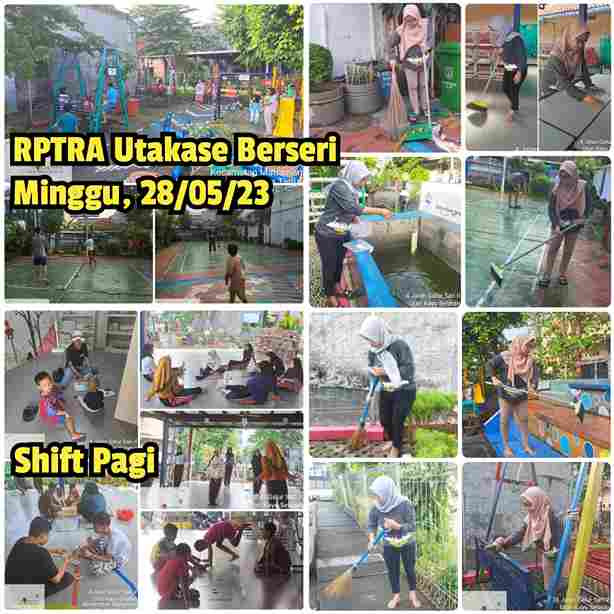 Piket Shift Pagi dan Shift Siang Pengelola RPTRA
