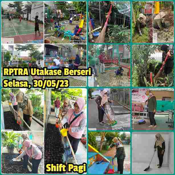 Piket Shift Pagi dan Shift Siang Pengelola RPTRA