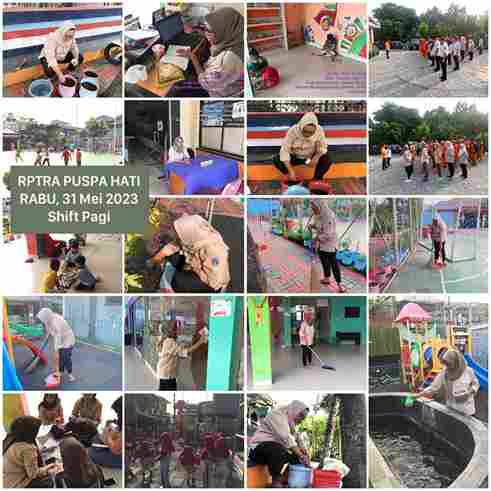 Piket Shift Pagi dan Shift Siang Pengelola RPTRA