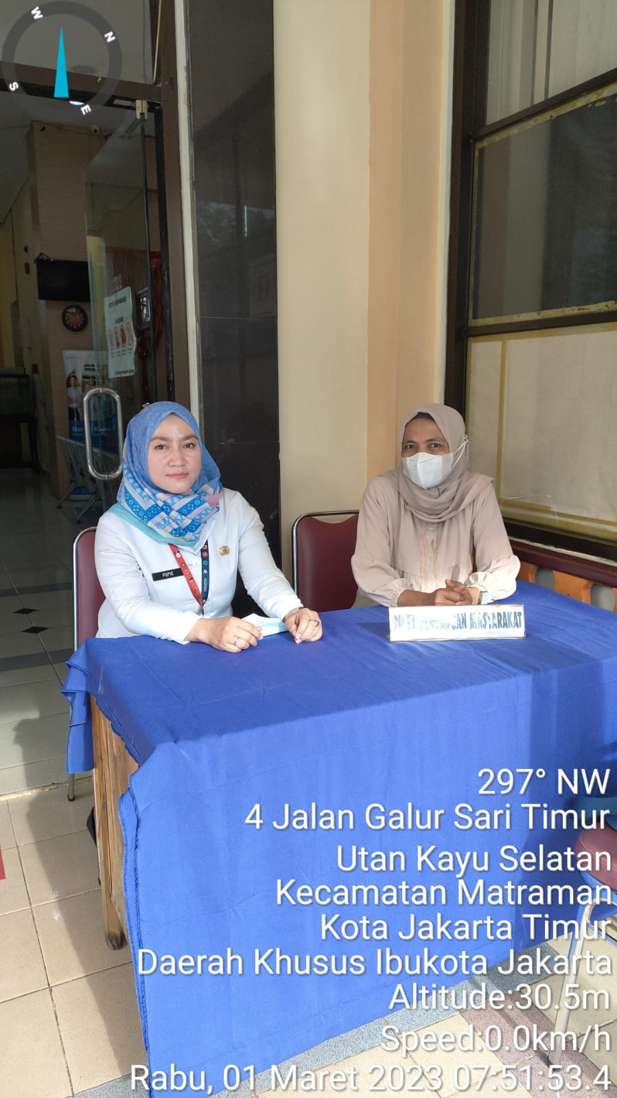 Pengelola Rptra dan Staff Kelurahan Piket Pos dan Pengaduan