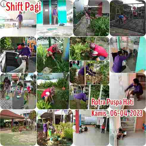 Piket Shift Pagi dan Shift Siang Pengelola RPTRA
