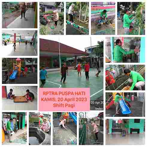 Piket Shift Pagi dan Shift Siang Pengelola RPTRA