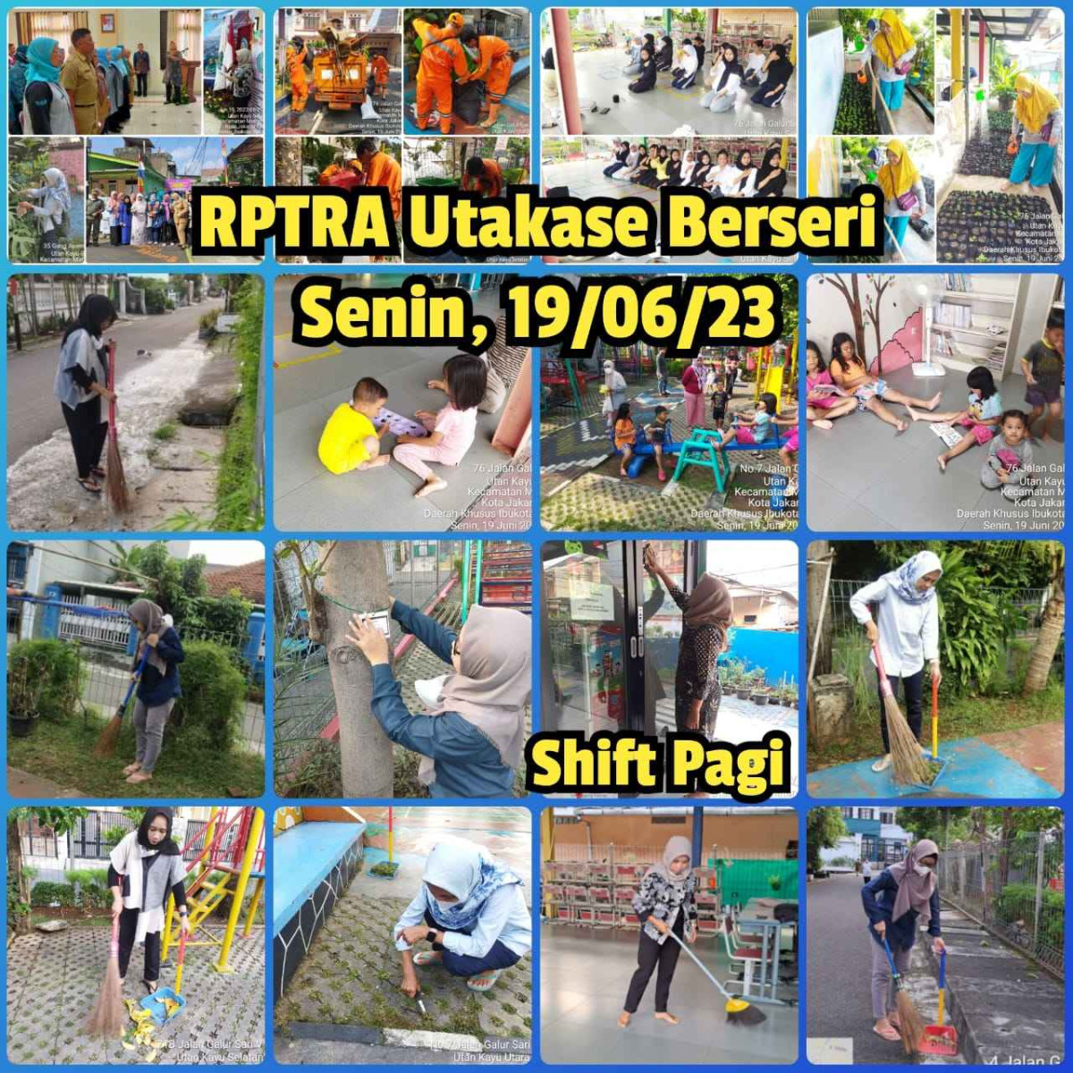 Piket Shift Pagi dan Shift Siang Pengelola RPTRA