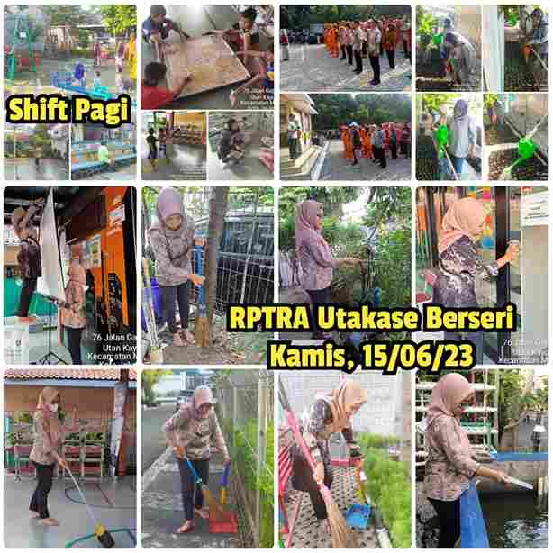 Piket Shift Pagi dan Shift Siang Pengelola RPTRA
