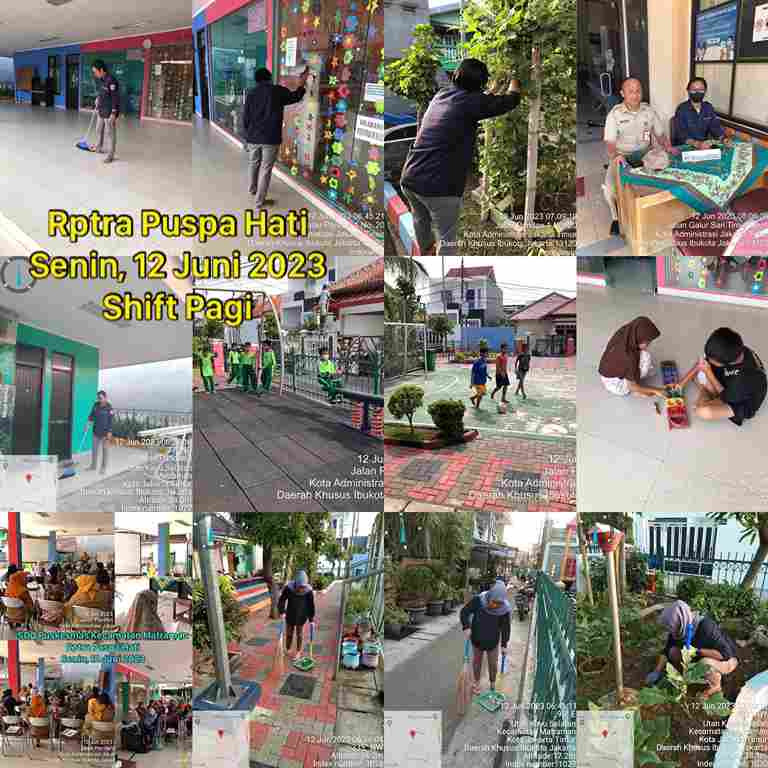 Piket Shift Pagi dan Shift Siang Pengelola RPTRA