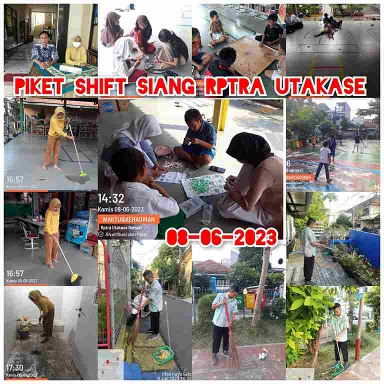 Piket Shift Pagi dan Shift Siang Pengelola RPTRA