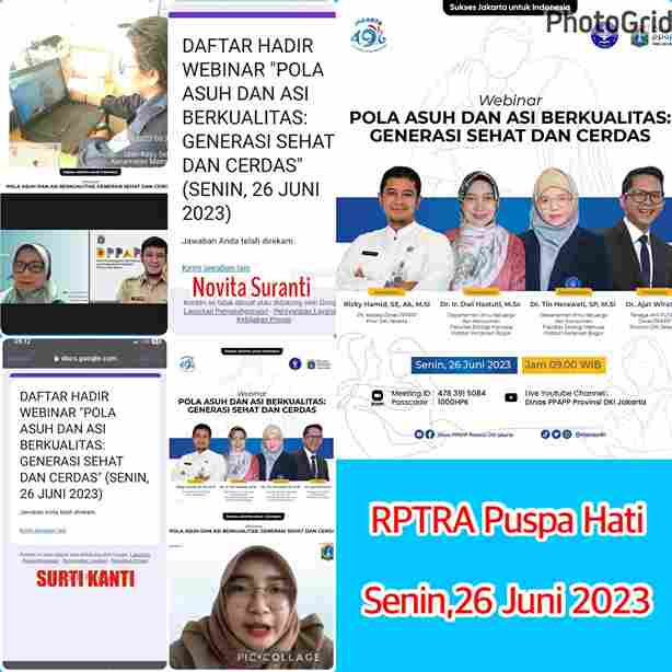 Webinar "Pola Asuh dan Asi Berkualitas: Generasi Sehat dan Cerdas"