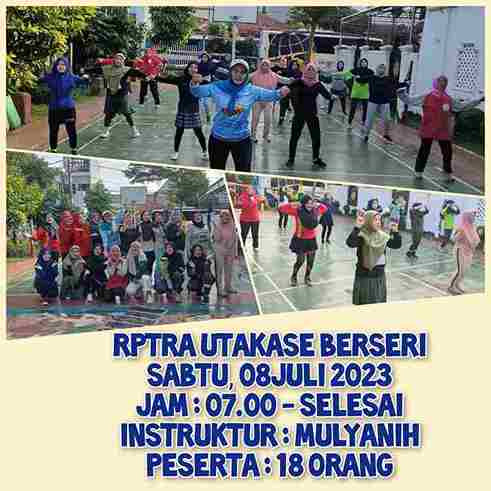 Senam Dispora RPTRA Utakase Berseri