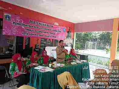 Pertemuan Rutin TP PKK Kecamatan Matraman