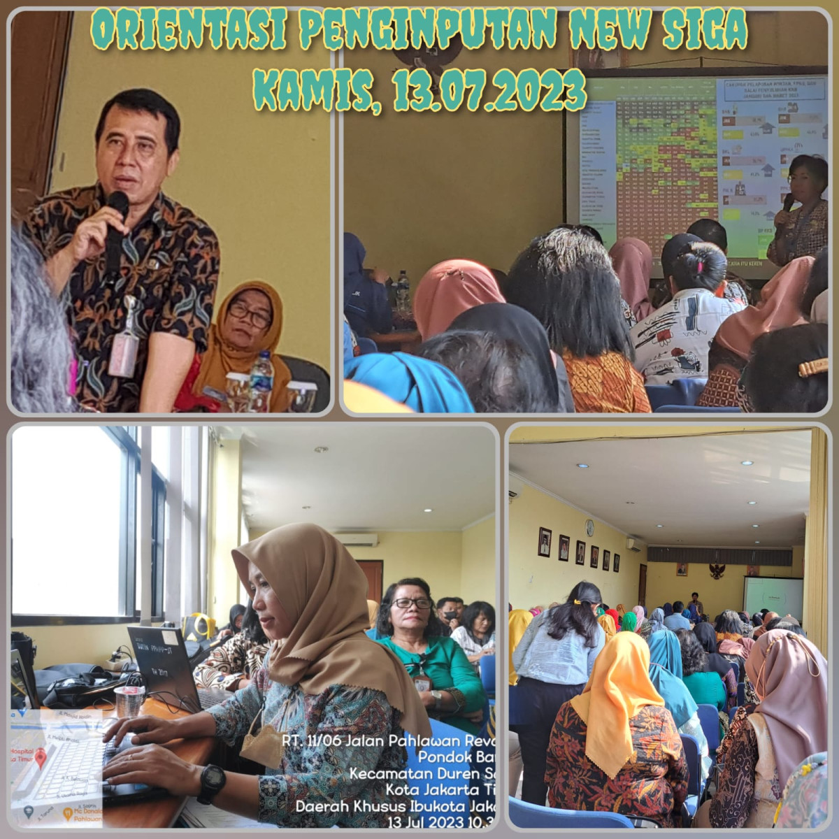 Pertemuan dan sosialisasi Penginputan New Siga