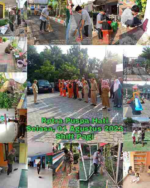 Piket Shift Pagi dan Shift Siang Pengelola RPTRA