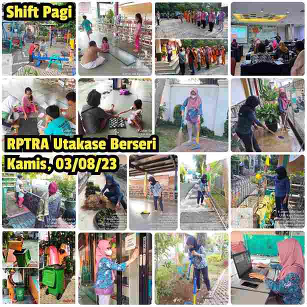 Piket Shift Pagi dan Shift Siang Pengelola RPTRA
