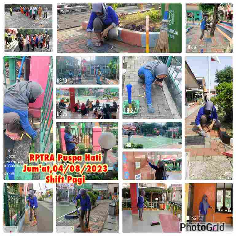 Piket Shift Pagi dan Shift Siang Pengelola RPTRA