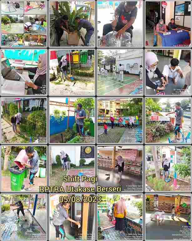 Piket Shift Pagi dan Shift Siang Pengelola RPTRA