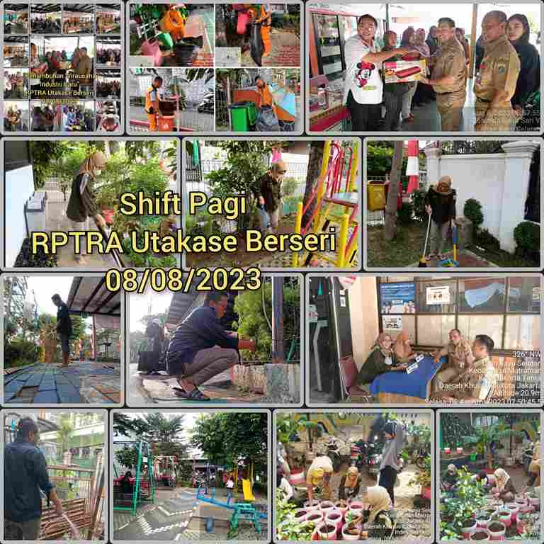 Piket Shift Pagi dan Shift Siang Pengelola RPTRA