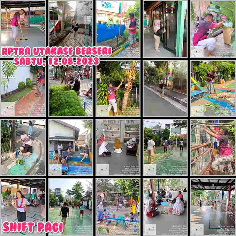 Piket Shift Pagi dan Shift Siang Pengelola RPTRA