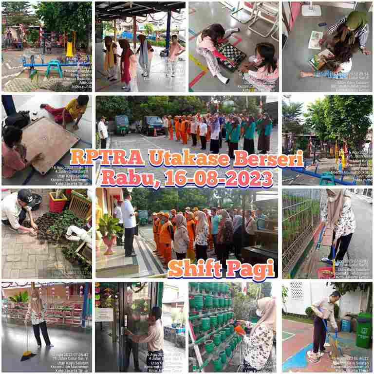 Piket Shift Pagi dan Shift Siang Pengelola RPTRA