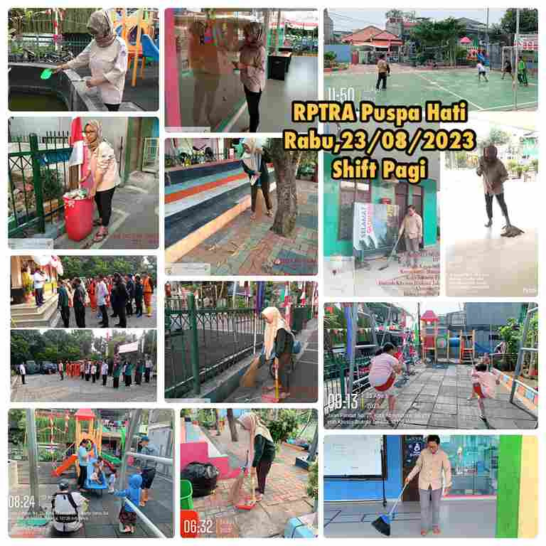 Piket Shift Pagi dan Shift Siang Pengelola RPTRA