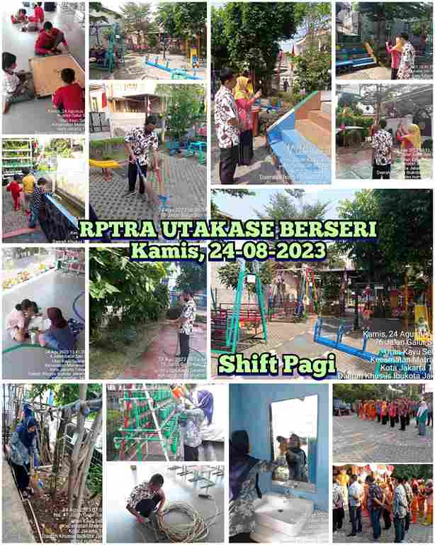 Piket Shift Pagi dan Shift Siang Pengelola RPTRA
