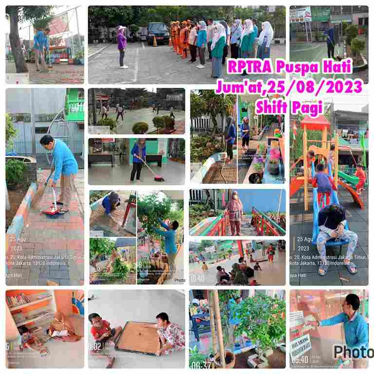 Piket Shift Pagi dan Shift Siang Pengelola RPTRA