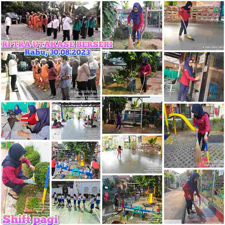 Piket Shift Pagi dan Shift Siang Pengelola RPTRA