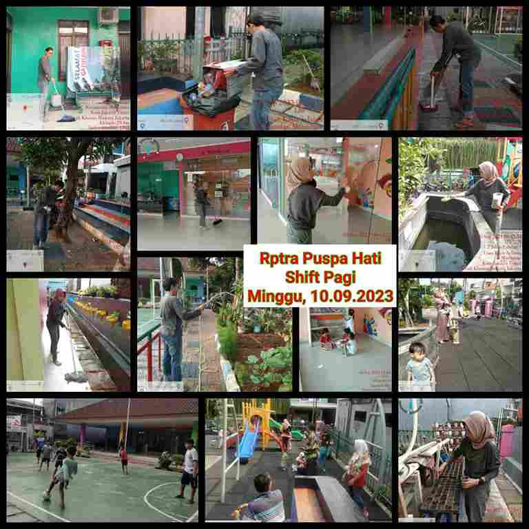 Piket Shift Pagi dan Shift Siang Pengelola RPTRA