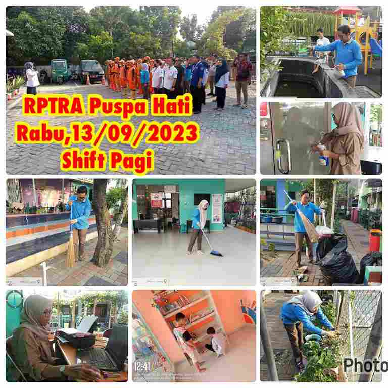 Piket Shift Pagi dan Shift Siang Pengelola RPTRA