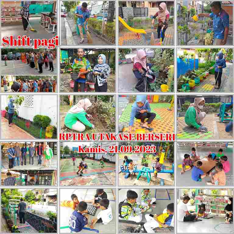 Piket Shift Pagi dan Shift Siang Pengelola RPTRA