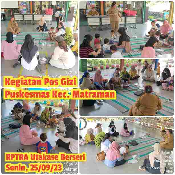 Pos Gizi Puskesmas Kecamatan Matraman