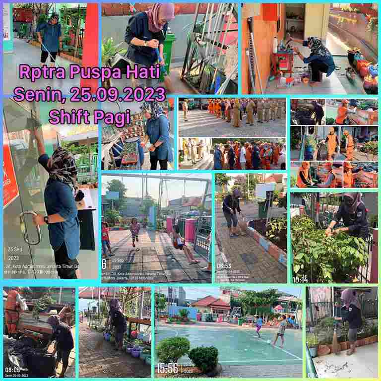 Piket Shift Pagi dan Shift Siang Pengelola RPTRA